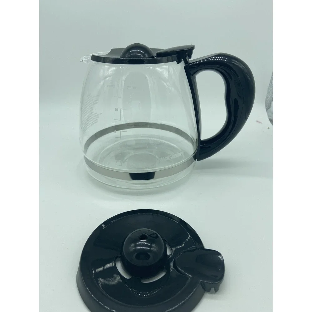 Black & Decker 12-Cup Replacement Carafe GC3000B Black Lid Duralife Coffee Pot